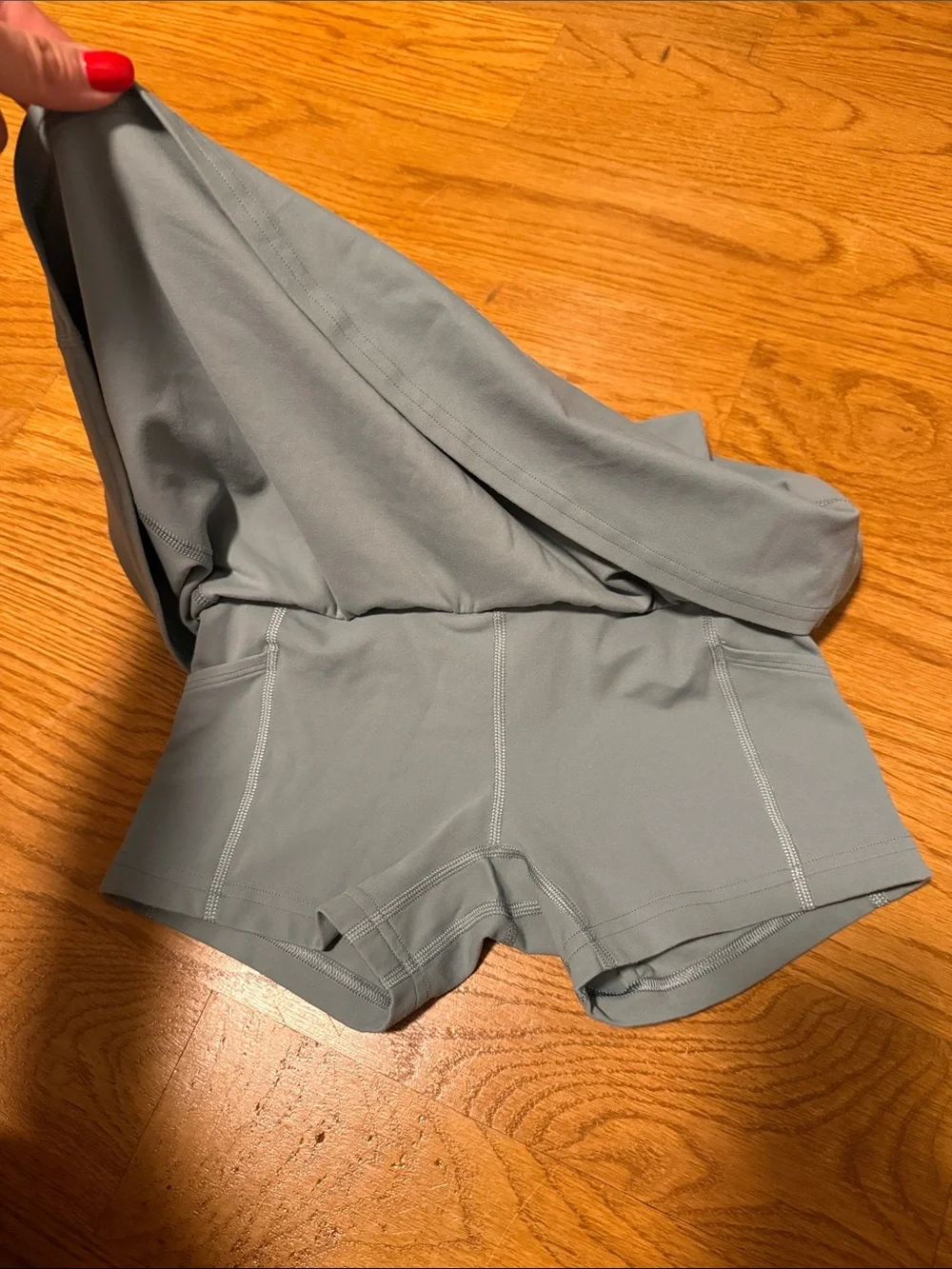 Lululemon Girls athletica Shorts in Dusty Teal